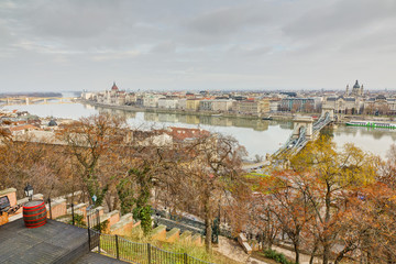 Fototapeta na wymiar Budapest view from Royal Palace
