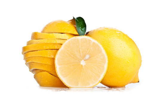 fresh yellow lemon