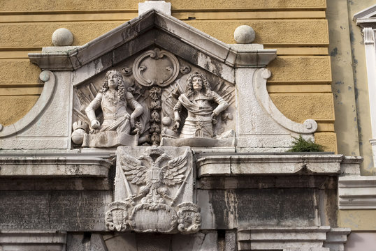 decoration on fascade in rijeka