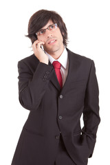 Business man at phone