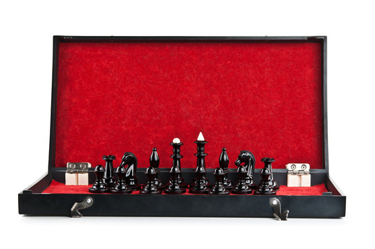 New Black Chess In The Red Box