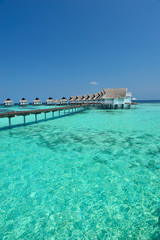 Maldive water villa