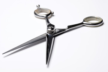 scissors on a white background