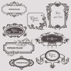 Vintage frames and design elements - with place for your text