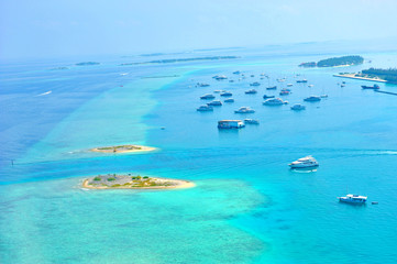 Maldives atoll island