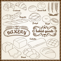 Vector Bakery Set