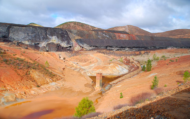MINAS AL AIRE LIBRE EN LAS MINAS DE RIOTINTO, HUELVA