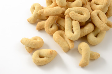 Taralli, italian salted bisquits, Puglia