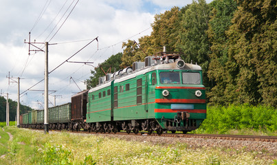 Obraz premium Freight electric train