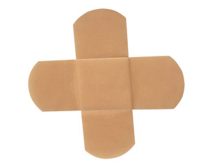 Medical patch isolated on white