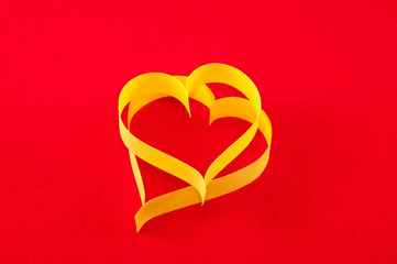 Paper Heart, a symbol of the holiday Valentine's Day
