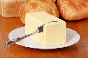 Butter with knife
