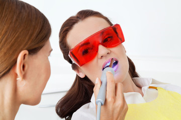 Bleaching durch Lasertherapie