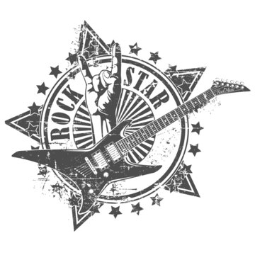 recommend clip art: Rock star stamp