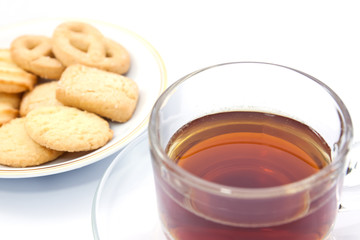 cookie and  tea