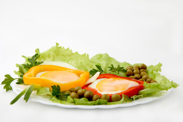 salad with egg