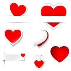 labels and stickers, heart shape