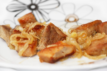Baked meat