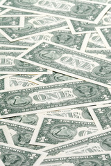 carpet of one dollar bills