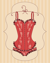 vintage corset - 38173798