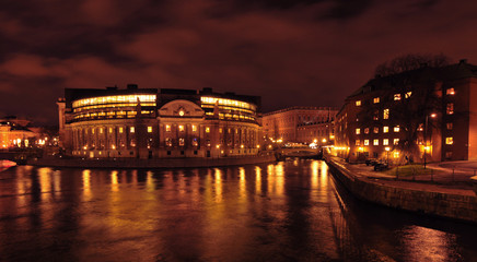 Stockholm by night