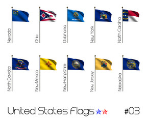 Collection of US Flags