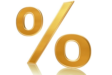 3D percent sign