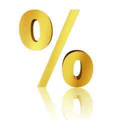 3D percent sign