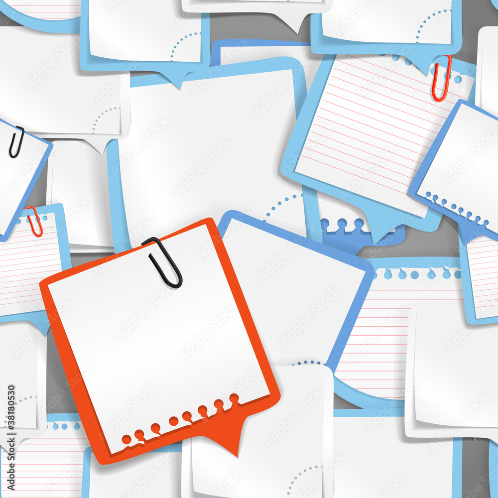 Poster paper text bubbles seamless background