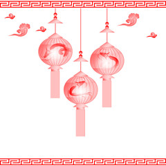 traditional of Chinese Mid Autumn Festival or Lantern Festival