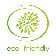 Green Eco friendly business logo design