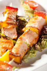 Skewered Salmon