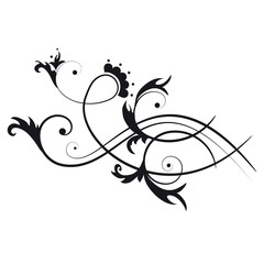 abstract floral swirl