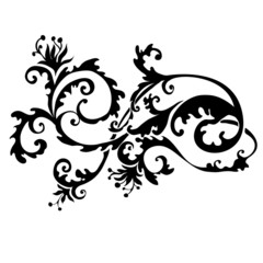 abstract floral swirl