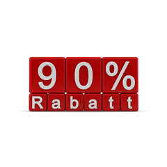90 % Rabatt