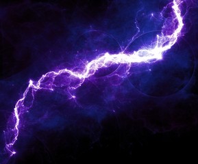 Obraz premium blue fantasy lightning