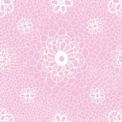 romantic  floral lacy seamless pattern