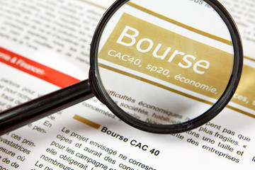 Bourse cac40, titre de journal