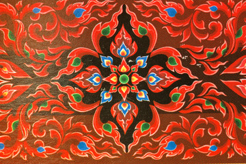 Art in the temples of Thailand.