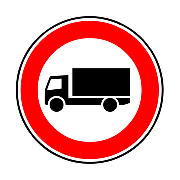 Verkehrsschild - 253 Verbot f&uuml;r Fahrzeuge &uuml;ber 3,5t