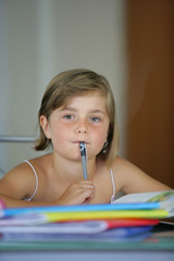 Creative little girl