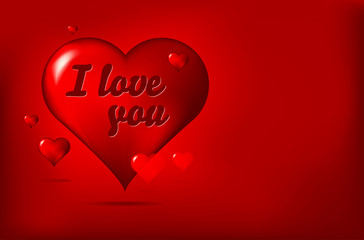 Happy Valentine's Day wish. Place for you text.