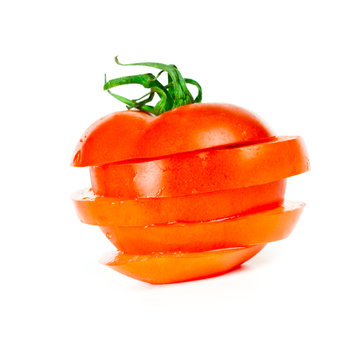 gef&auml;cherte Tomate