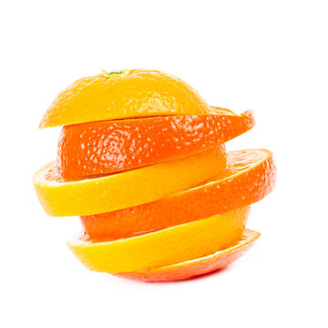 gef&auml;cherte Orangen
