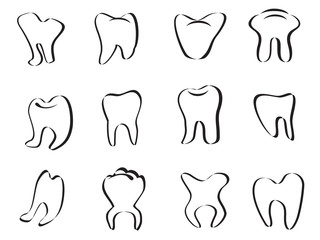 abstract tooth icon