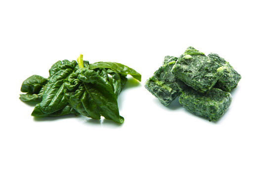 spinaci freschi e surgelati
