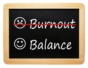 Fototapeta premium Burnout and Balance