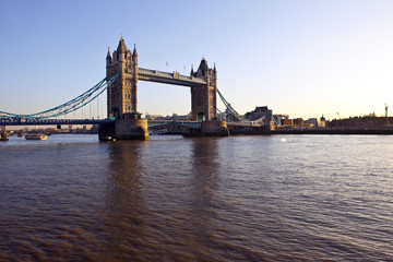 Tower Bridge and The River Thames at Sunset