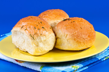 Buns with garlic. Ukrainian national cuisine.
