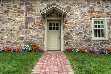 Exterior of a Beautiful Stone Cottage